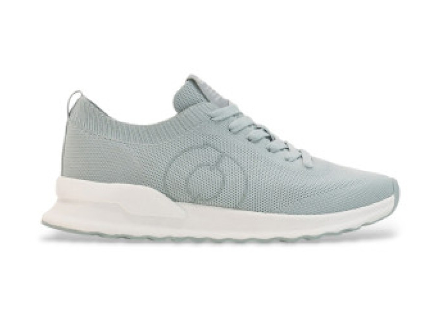 ecoalf para mujer. mcwshsncondeyr28s25-149 zapatillas conde de punto azul verdoso , plano, cordones, casual