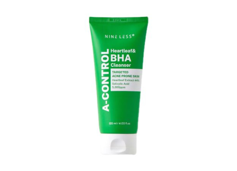 Nineless A-Control Heartleaf & BHA Cleanser – 120m
