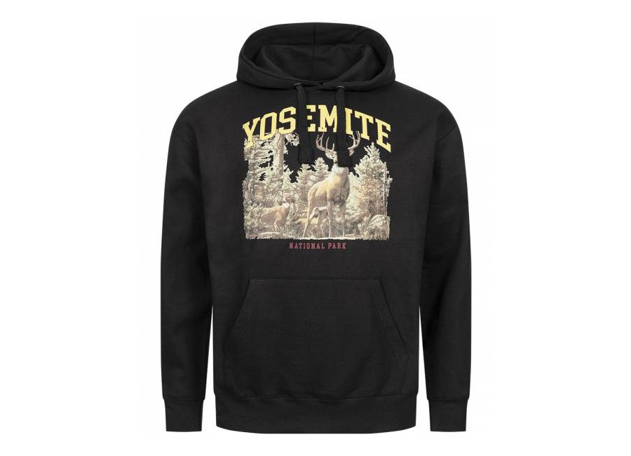 Lizenz NATIONAL PARKS YOSEMITE Hombre Sudadera con capucha CDMHS180BLK