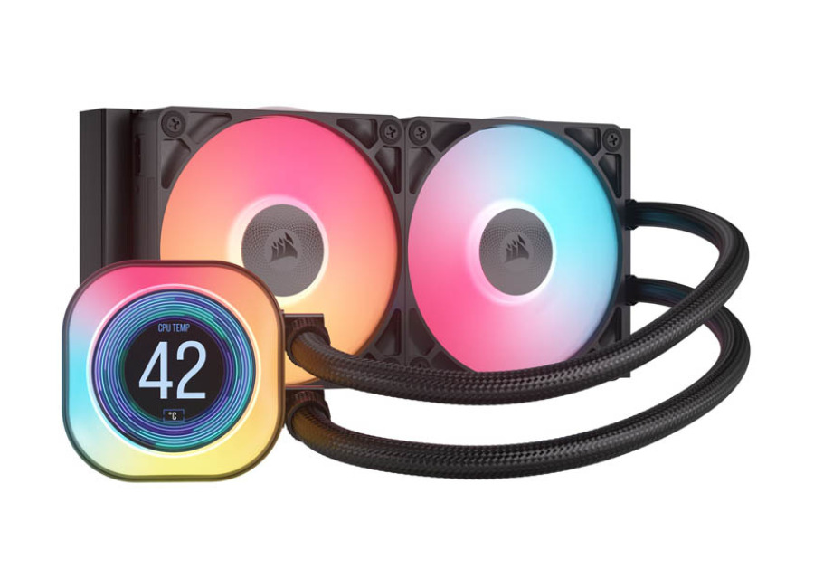 Corsair iCUE LINK TITAN RGB 240 RX LCD Negro