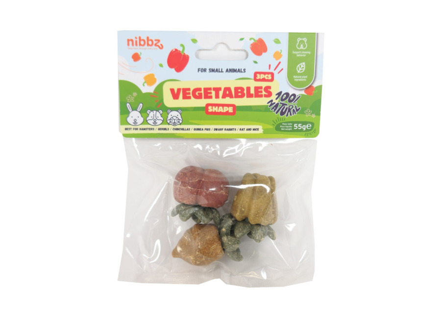 Nibbz 0.06 KG Nibbz Vegetales Snack para roedore