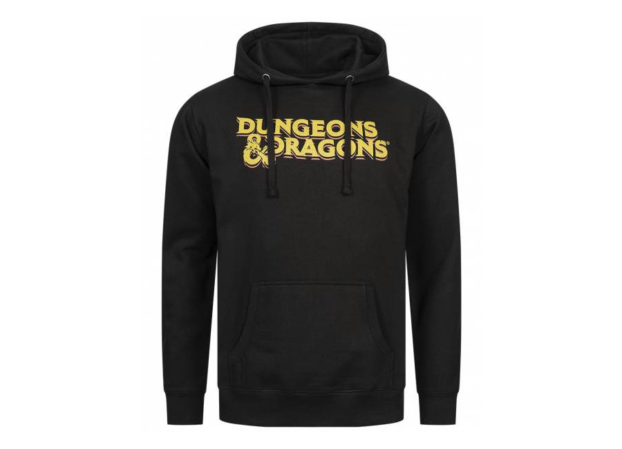 Lizenz DUNGEONS & DRAGONS 70s Logo Hombre Sudadera con capucha HAMHS035BLK