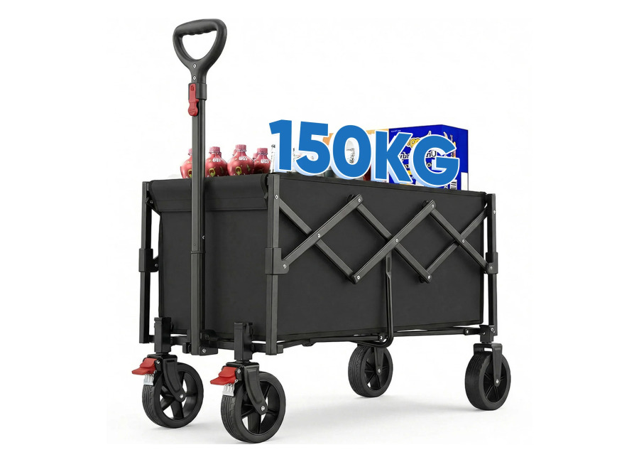 Carretilla de mano plegable pequeña de 80L y 150KG, carretilla de mano plegable con función de…
