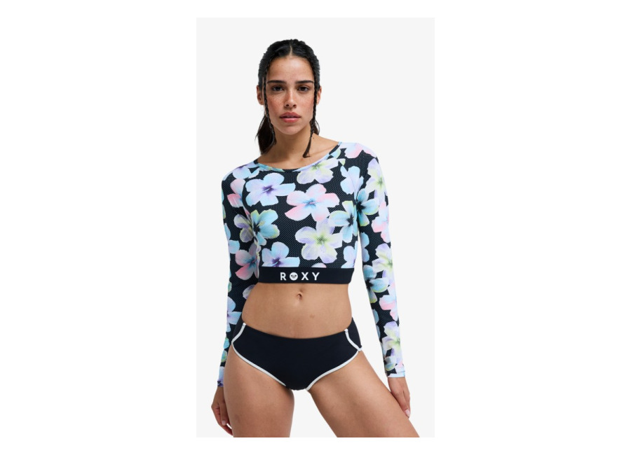 Roxy Roxy Active – Licra crop de manga larga Negro Mujer