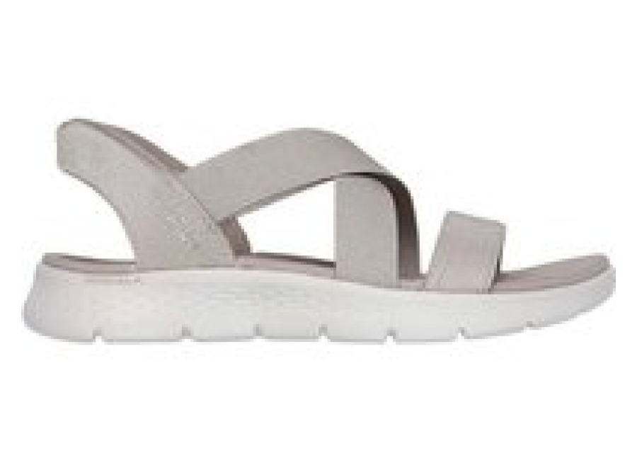 Skechers Sandalias Skechers Go Walk Flex – Glimmer Mujer Taupe Textile