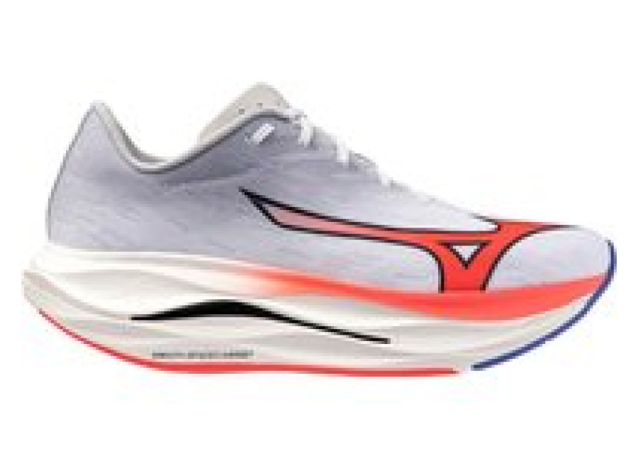 Mizuno Zapatillas de Running Mizuno Wave Rebellion Flash 3 Hombre Blanco/Coral/Iris Bloo
