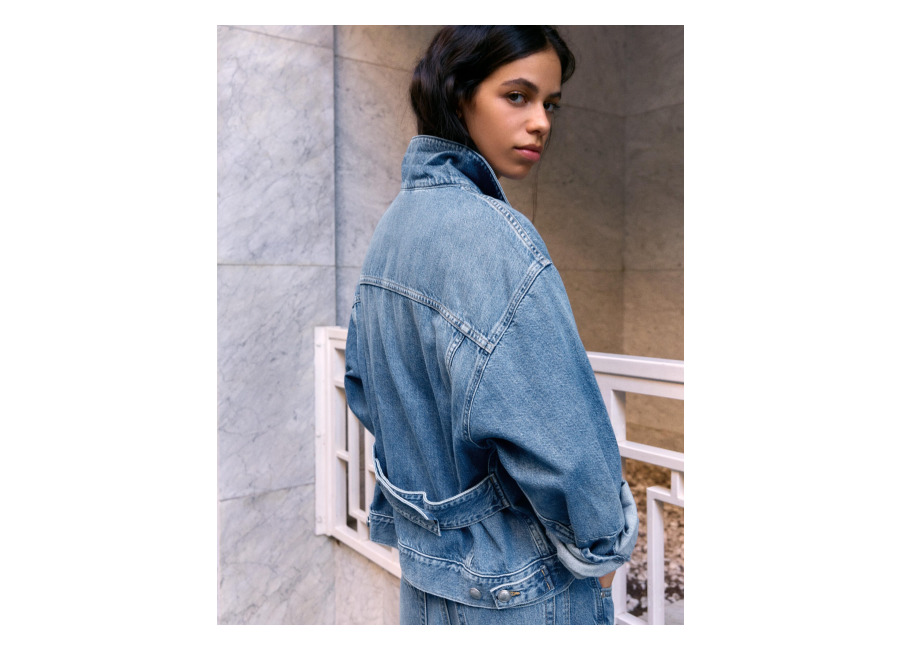 Chaqueta Denim Oversize Azul lavado