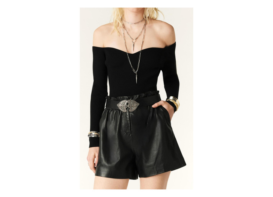 ba&sh long sleeves knit black | sudaderas con capucha outlet | mujer | negro