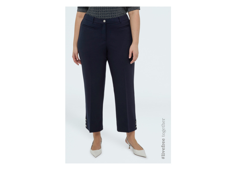 Fiorella Rubino Pantalones cropped en tejido stretch