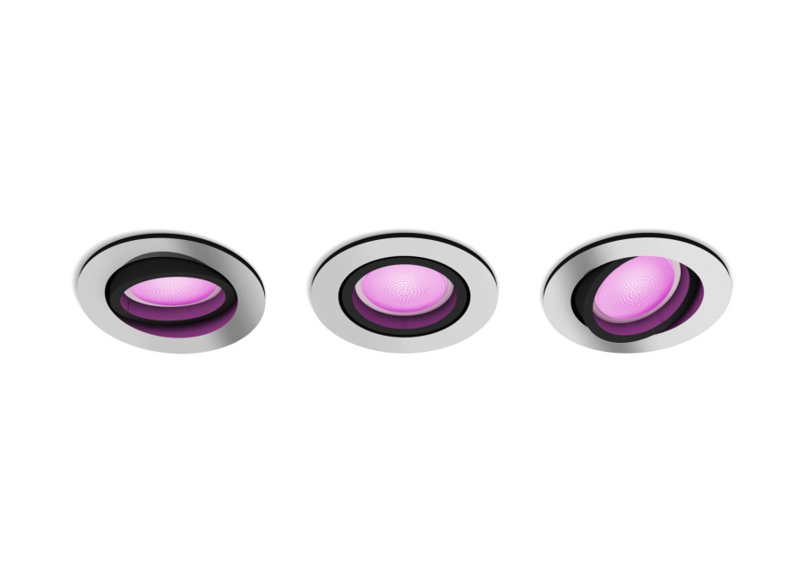 Philips Hue White & Color Ambiance Pack De 3 Focos Empotrables Centura
