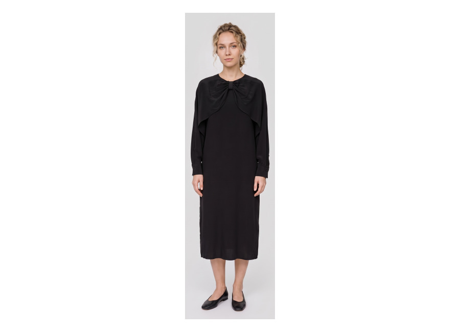 arket france dress black | vestidos midi outlet | mujer | negro