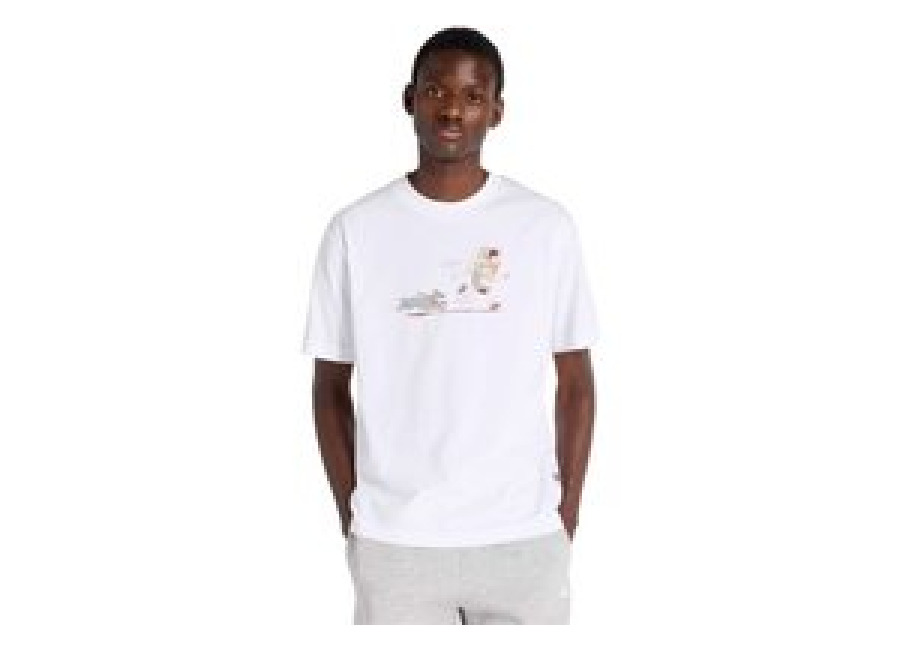 New Balance Camiseta New Balance Newbie Chase White Hombre