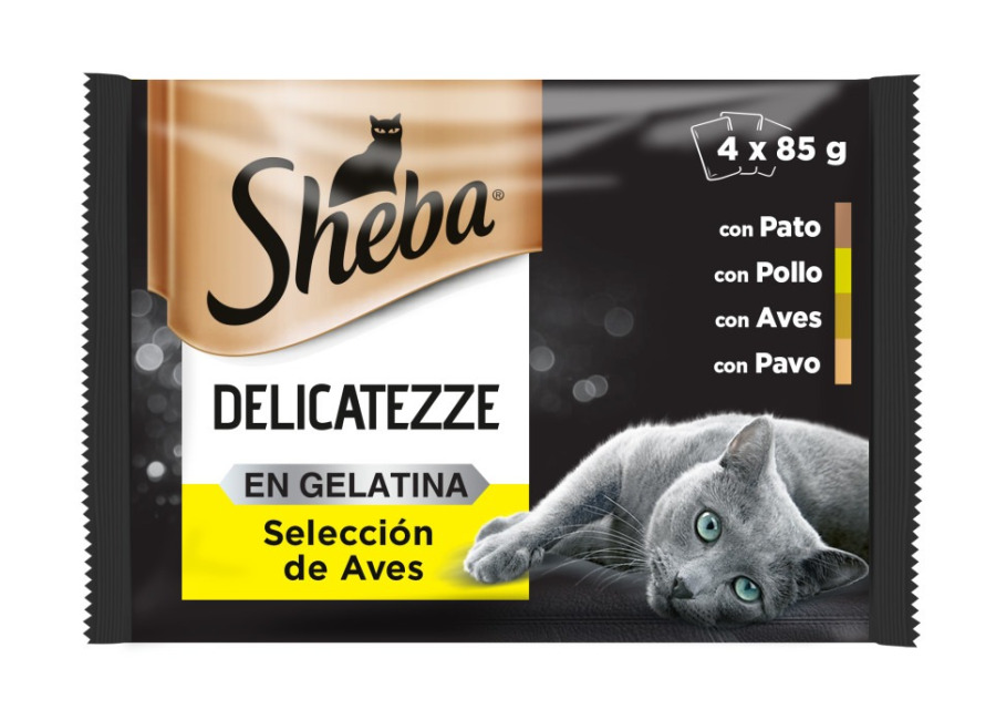 Sheba 96 x 85 g Sheba Delicatezze Aves Gelatina en Bolsita para Gatos ¡Pack ahorro!
