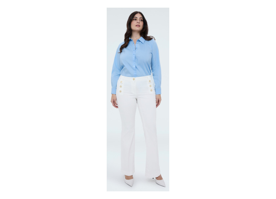Fiorella Rubino Jeans Flare con botones decorativo