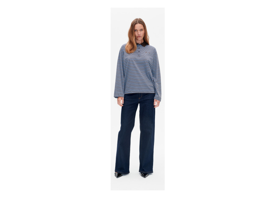 baum und pferdgarten jeanni t-shirt java polo stripe | manga larga outlet | mujer