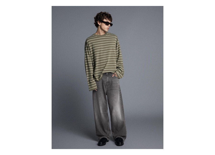 Jeans Neobarrel Hebilla Trasera Gris oscuro