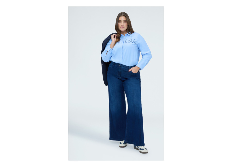 Fiorella Rubino Jeans Wide Leg lavado azu