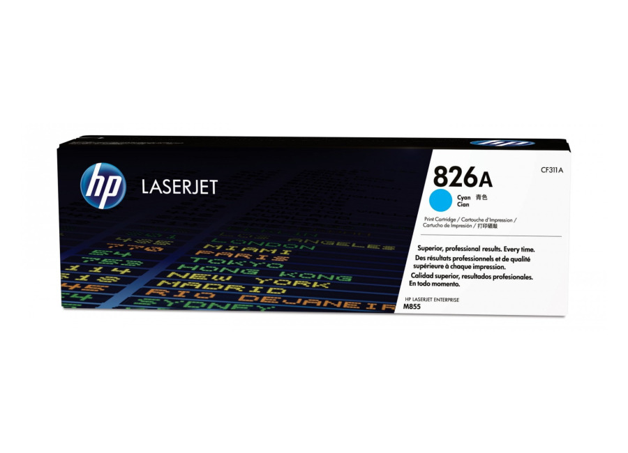HP Cartucho de tóner original LaserJet 826A cian CF311A