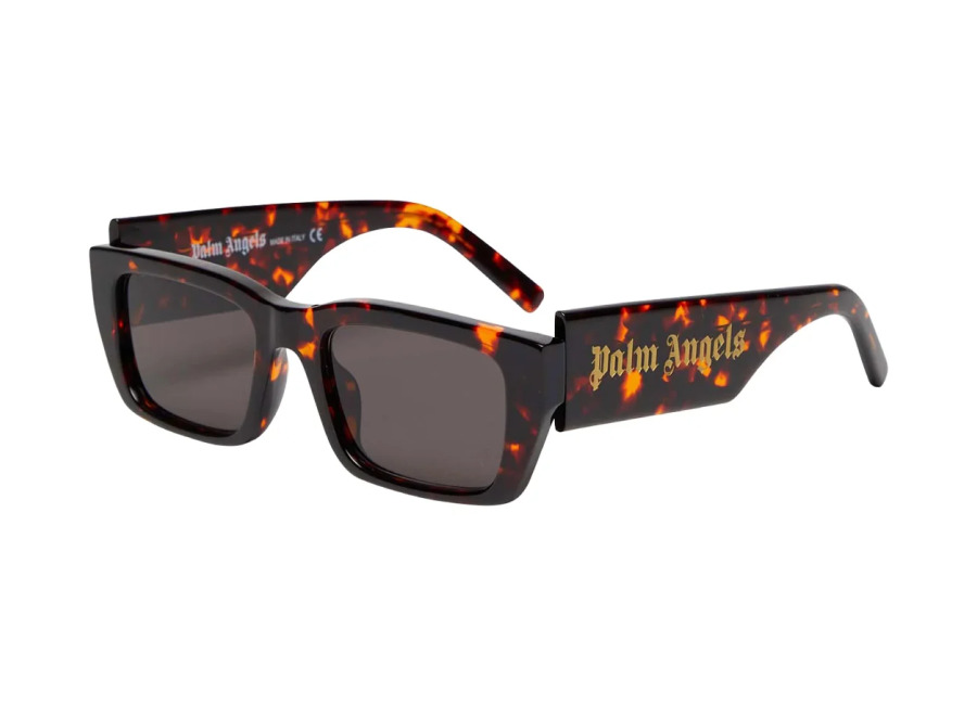 Palm Angels Unisex PERI006 Palm 6407 Dark havana dark grey Gafas de sol Acetato la Habana Gris Cuadrada Norma