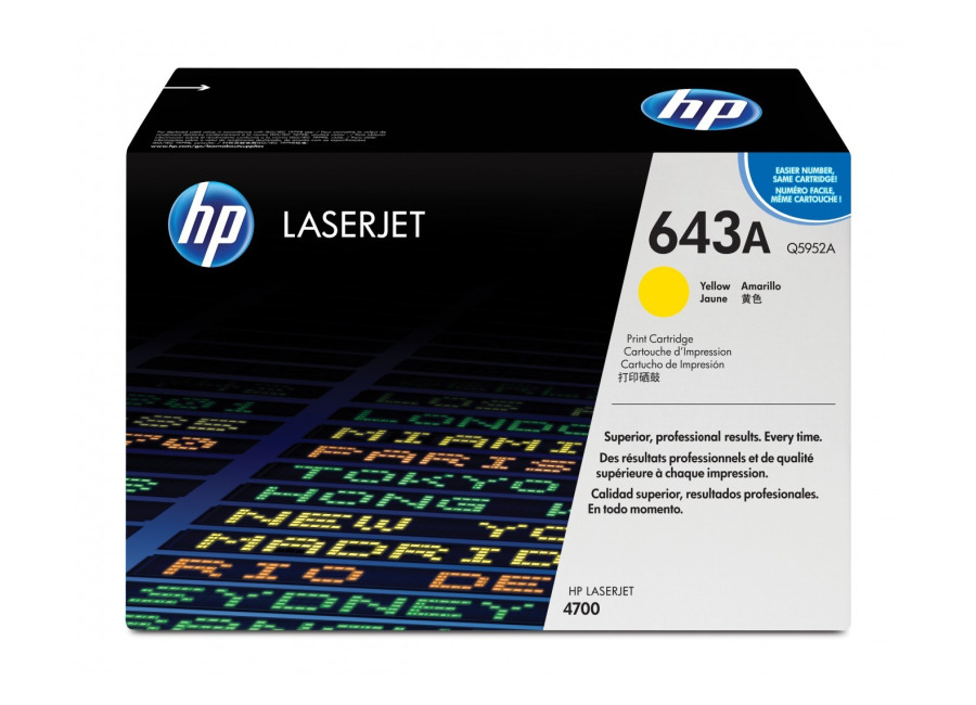 HP Cartucho de tóner original LaserJet 643A amarillo Q5952A