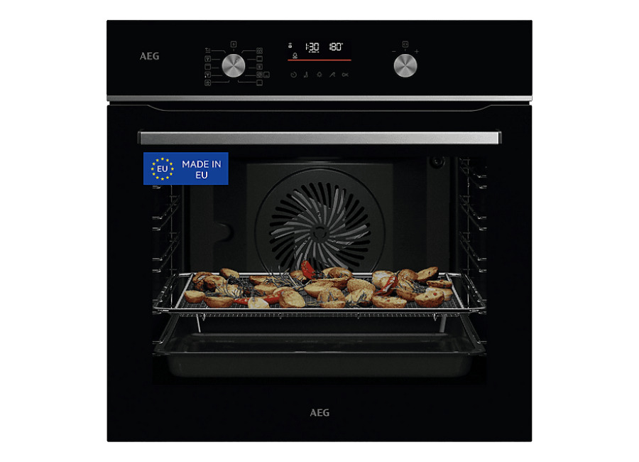 Aeg Horno – AEG GS6PB51FAB, Multifunción, Pirolítico, 71 l, Sonda térmica, AirFry, 60 cm, Negro