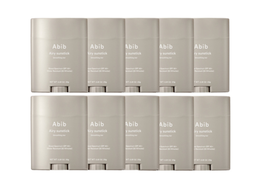 Abib Airy Sunstick Smoothing Bar SPF50+ PA++++ – 23g (10ea) Set