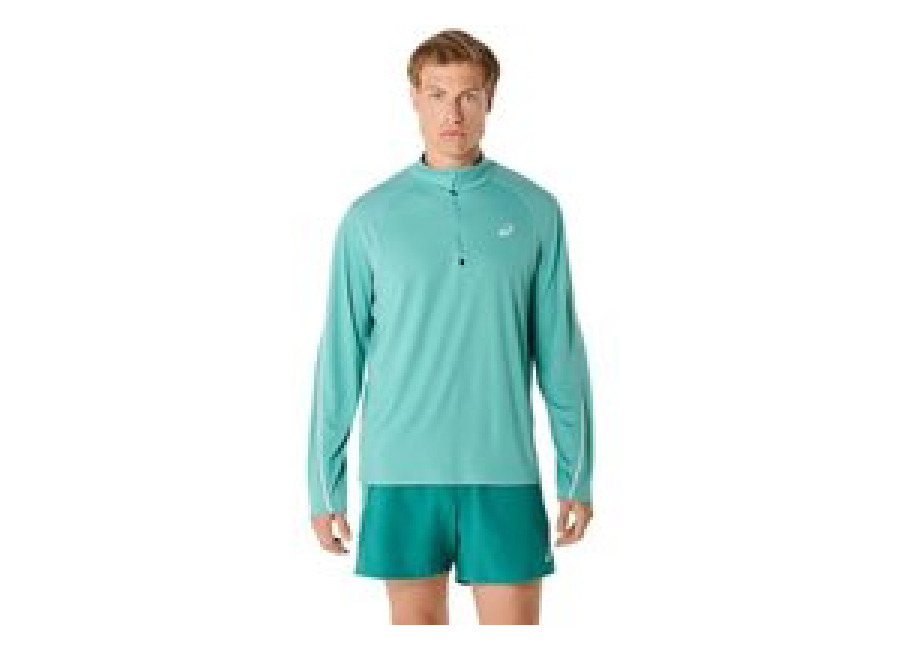 Asics Road Lite-Show 1/2 Zip Sweatshirt Lichtblauw