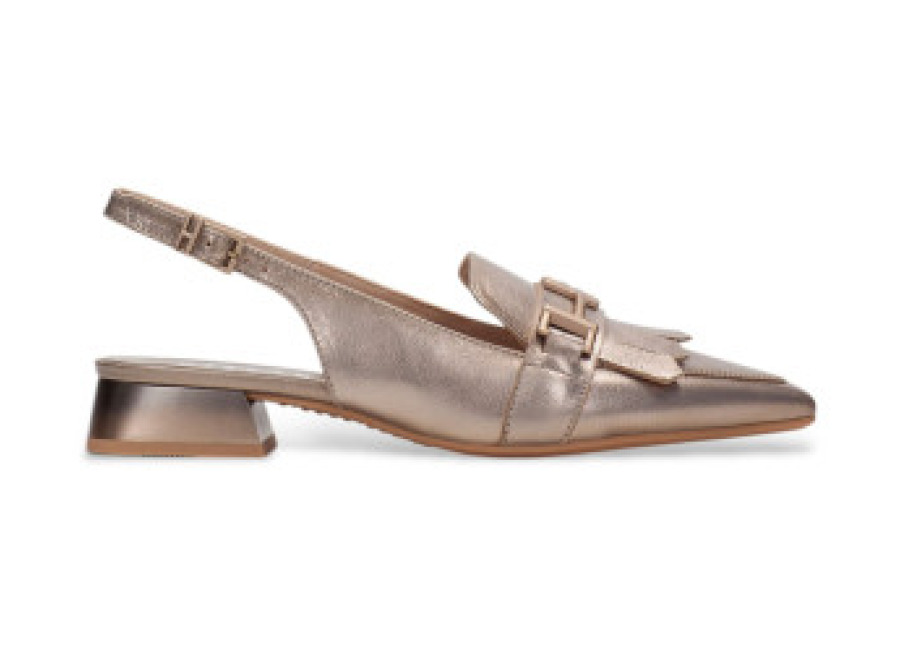 hispanitas para mujer. hv253817 zapatos de piel dali bronce , 1 a 3cm, hebilla, casua