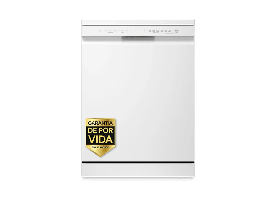 lavavajillas – lg df273fw, 14 servicios, 10 programas, 60 cm, quadwash™, blanco