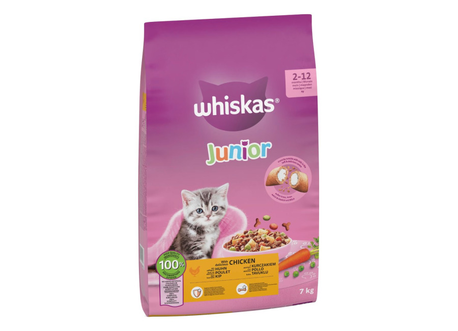 Whiskas Junior pollo – 7 kg