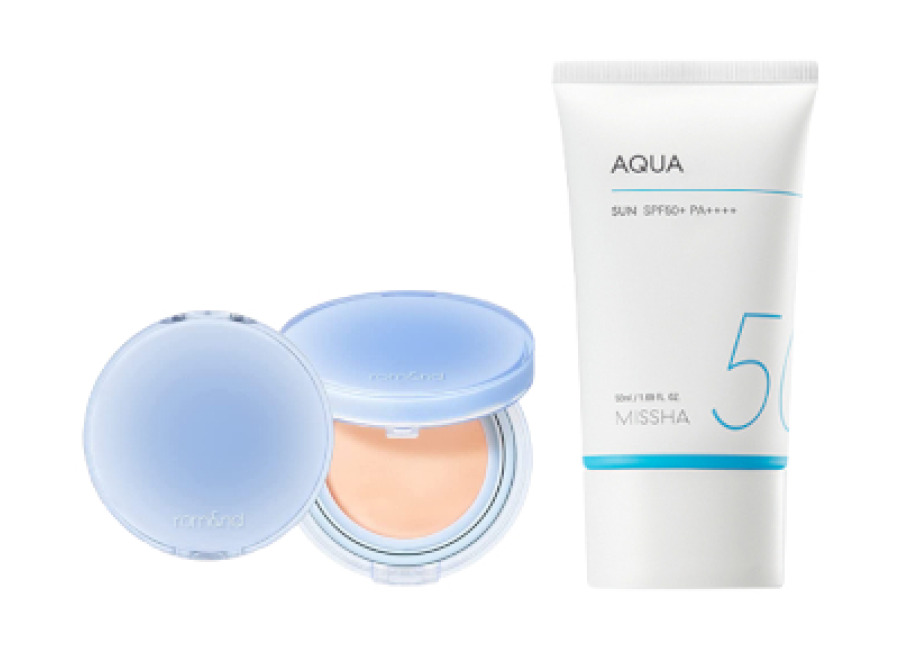 Juego All-in-One Sets MISSHA – All-Around Safe Block Aqua Sun SPF50+ PA++++ (New version of All-Around Safe Block Aqua Sun Gel ) – 50ml X Romand -…