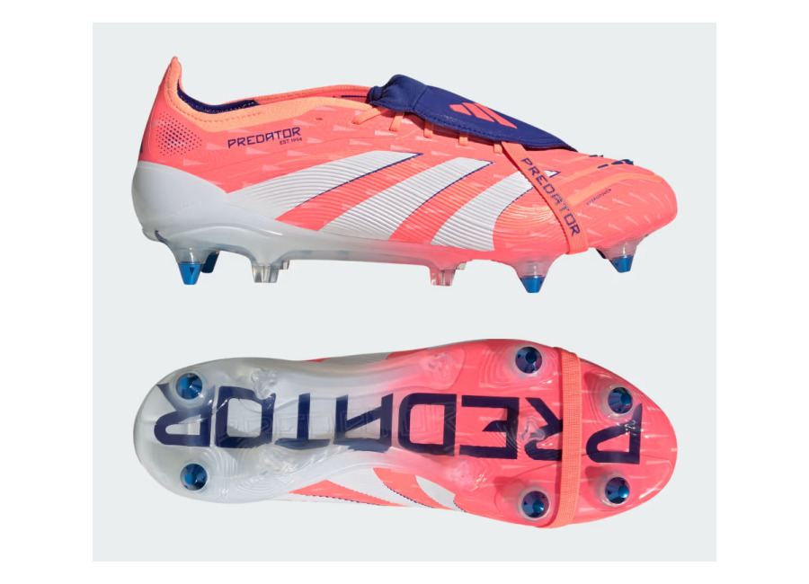 Bota con lengüeta plegable Predator Elite césped natural húmedo