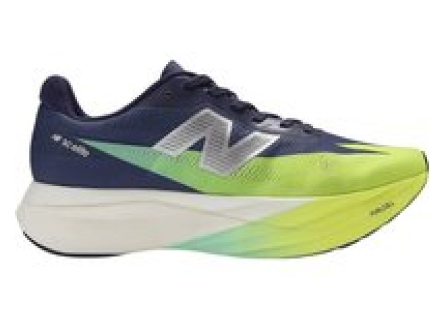Zapatillas New Balance FuelCell SuperComp Elite v5 Verde Azul SS26 Mujer