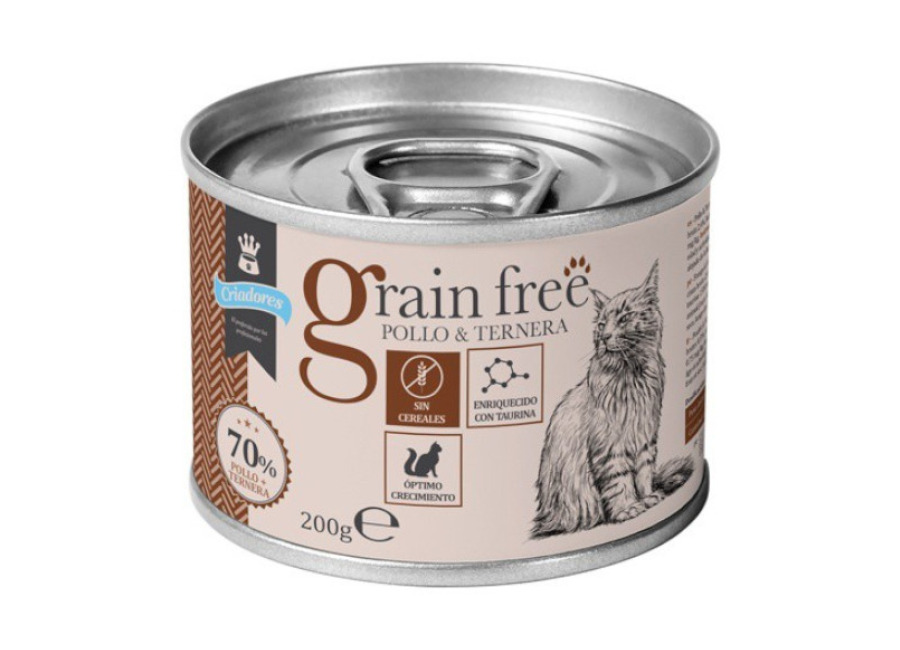 Criadores 48 latas x 200 g Criadores Grain Free Pollo y Ternera lata para gatitos ¡Pack Ahorro!