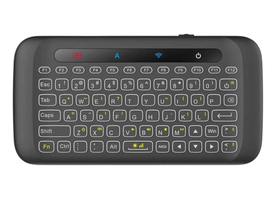 Televisor Air Mouse Mini teclado inalámbrico H20 Retroiluminado
