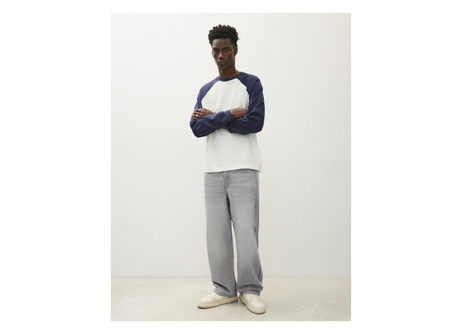 Jeans Loose Fit Gri