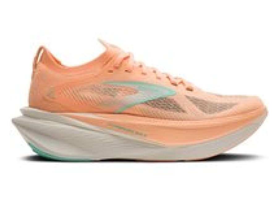 Zapatillas Brooks Hyperion Max 3 Naranja Blanco SS26 Mujer