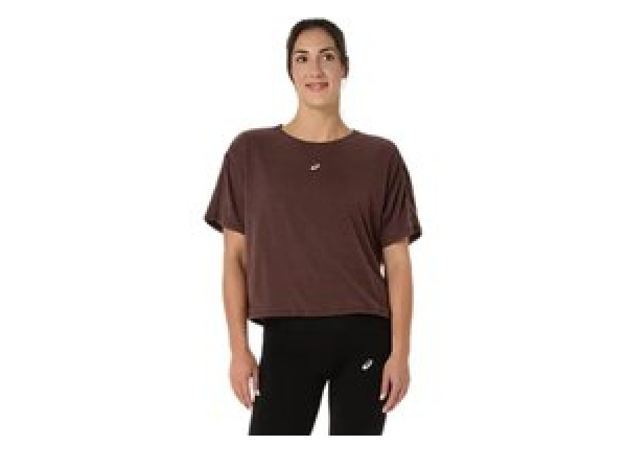Asics Nagino Run Adjustable SS Top Kurzarm Braun Damen