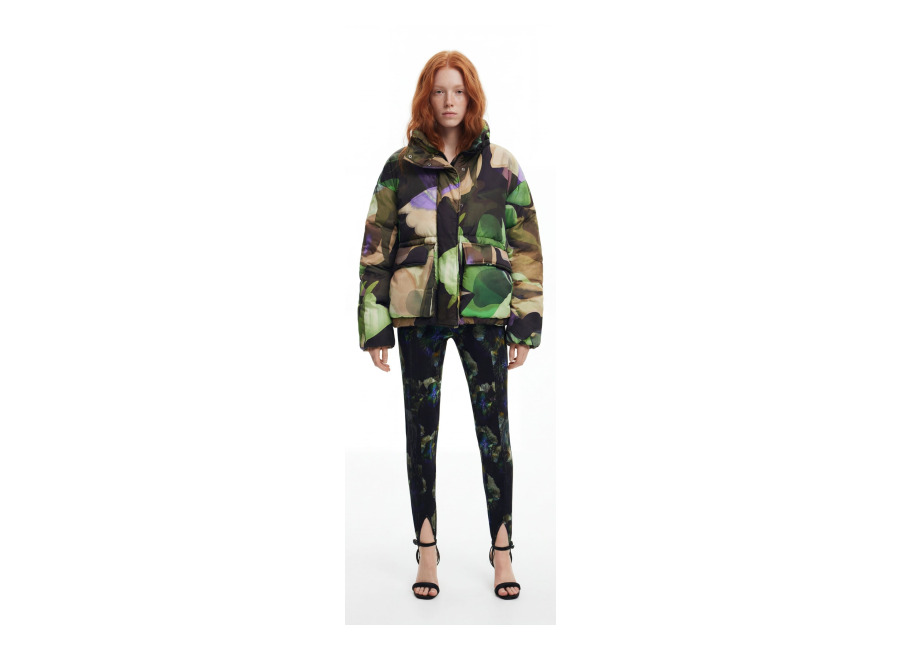 Desigual, Abrigo acolchado M. Christian Lacroix, Poliester, Verde