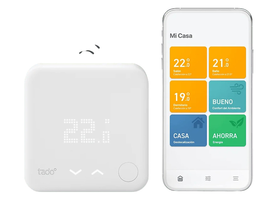 REACONDICIONADO Seminuevo Excelente Termostato – Tado° Starter Kit V3 +, Conexión inalámbrica, iOS y Android, Amazon Alexa, Apple HomeKit, Blanco