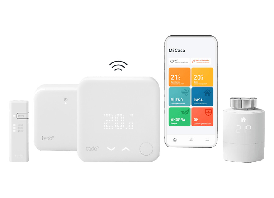 REACONDICIONADO Seminuevo Muy bueno Termostato – Tado Pack kit termostato inalámbrico+ 1 Cabezal Termostático Inteligente, Blanco