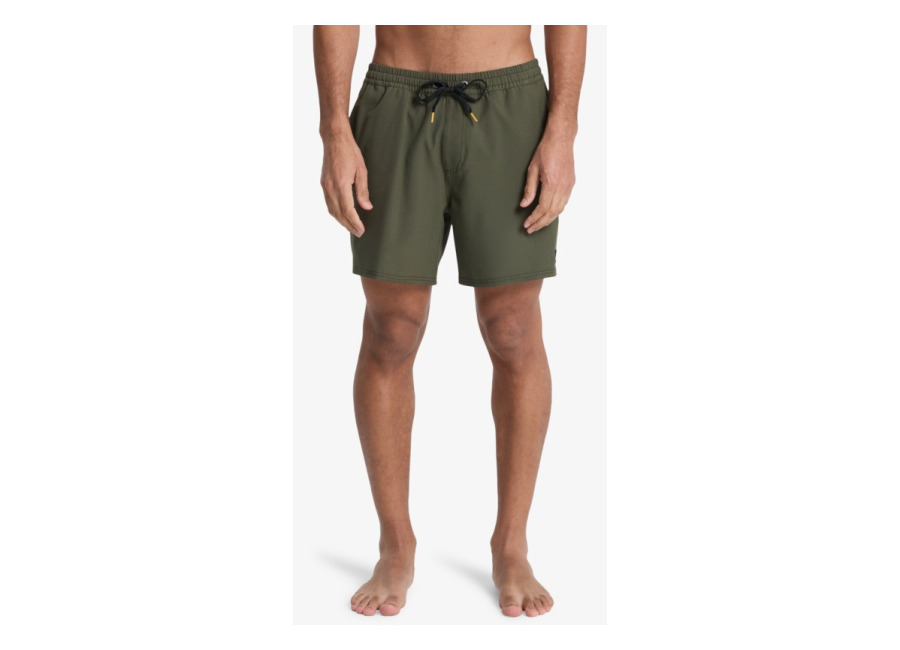 Quiksilver – Stretch Piped Volley 16″ – Short de Natación Verde Hombre