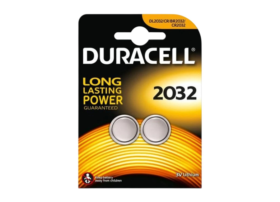 Duracell Pack x2 Pila de Botón 2032 3V