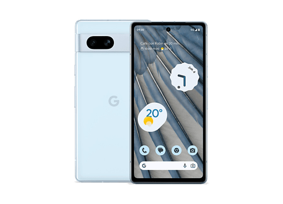 REACONDICIONADO Seminuevo Excelente Google Pixel 7a, Azul claro, 128 GB, 8 GB RAM, 6.1 » OLED Full HD+, Tensor G2, 4.385 mAh, Android