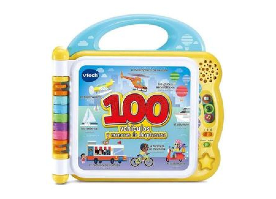 Vtech Mis primeras 100 palabras bilingües: vehículos y maneras de desplazarse ㅤ