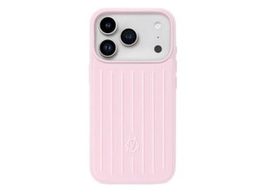 Funda para iPhone 17 / 17 Pro / 17 Pro Max rosa ballet diseño de maleta con ranuras compatible con MagSafe funda protectora rígida de PC resistente a caídas y golpes
