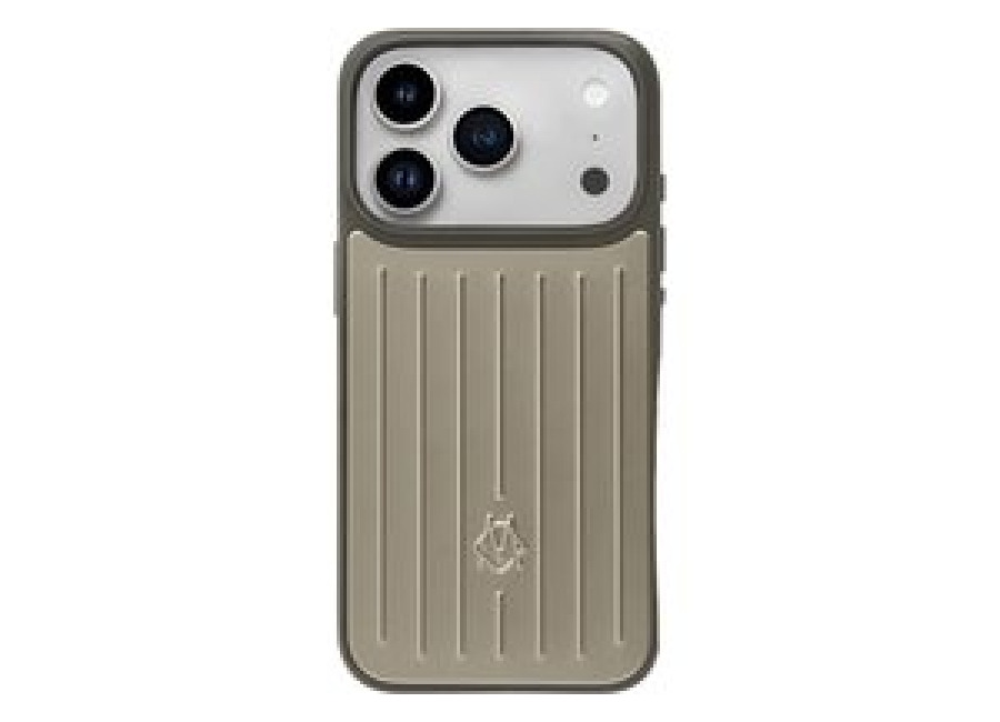 Funda para iPhone 17 / 17 Pro / 17 Pro Max, Estilo Maleta con Ranuras, PC de Silicona Blando, Resistente a Caídas y Golpes, Funda Protectora en Dorado