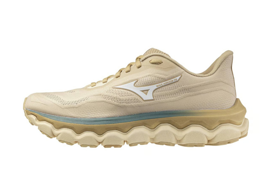 Zapatillas Mizuno Wave Horizon 9 Beige Blanco SS26
