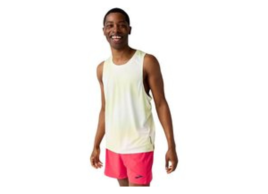 Brooks Camiseta de Running Brooks Dash Singlet Printed Hombre Euphoryc Luminary
