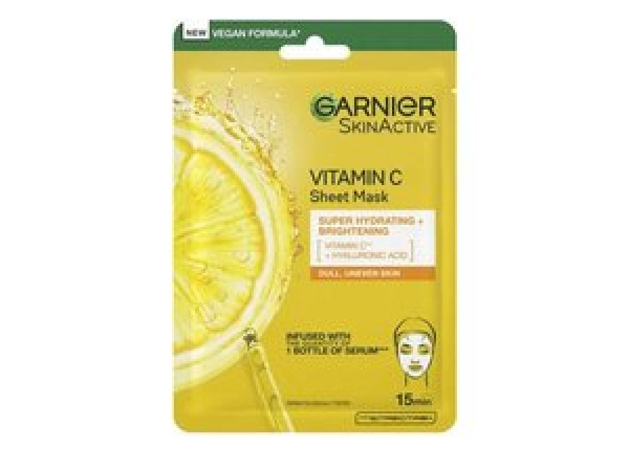 MASCARILLA FACIAL GARNIER VITAMINA C SHEET MASK 15MIN 28G